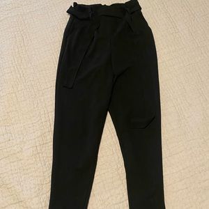 Spandex “paper bag” style dress pants